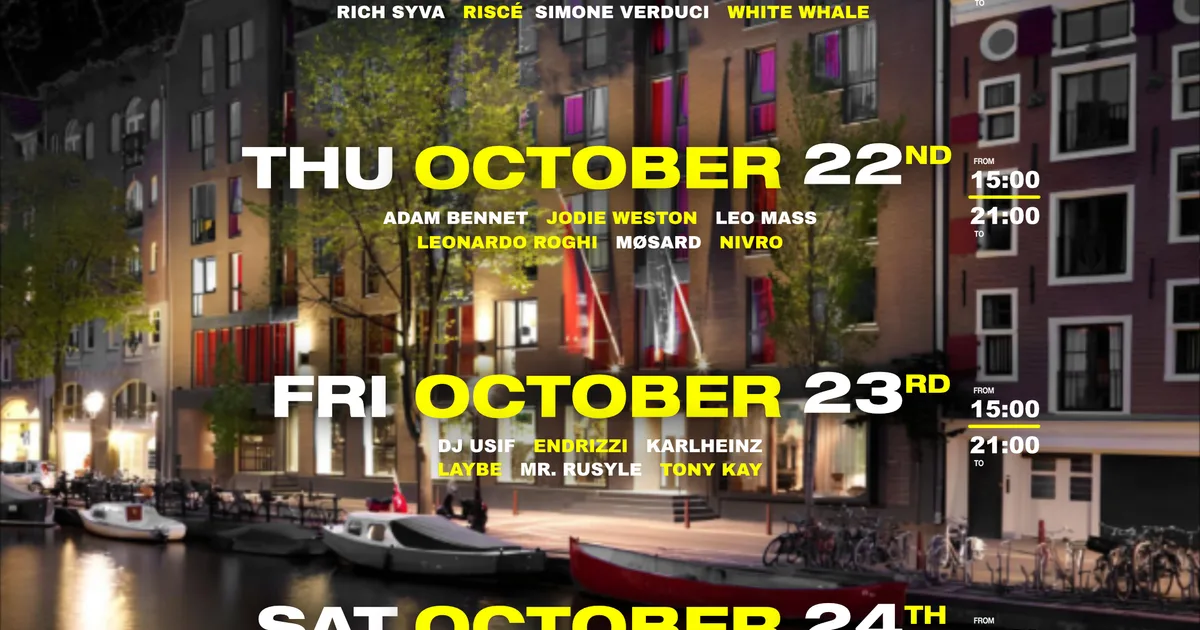 Head Studios Lounge & DJ Set @ ANDAZ Amsterdam – Friday