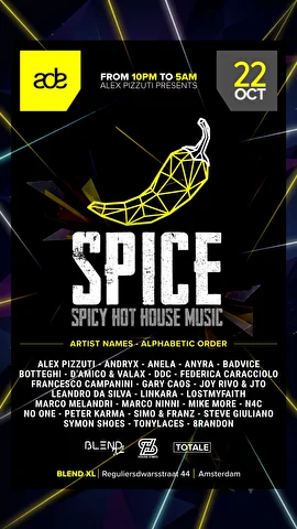 Alex Pizzuti Presents: SPICE – Spicy Hot House Music